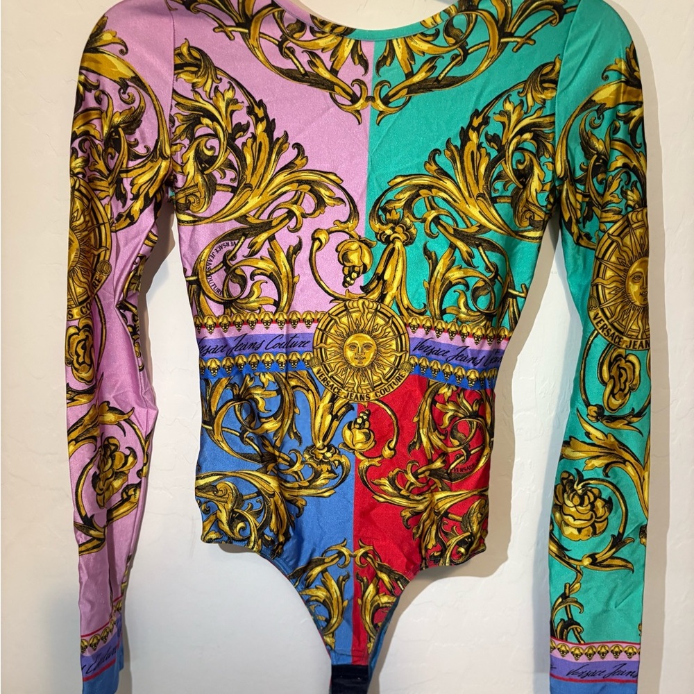 Versace Colorblock Bodysuit
